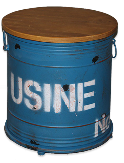 Сундук-бочка Usine синее