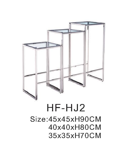 Столики кофейные HF-HJ2 (3 шт) Silver