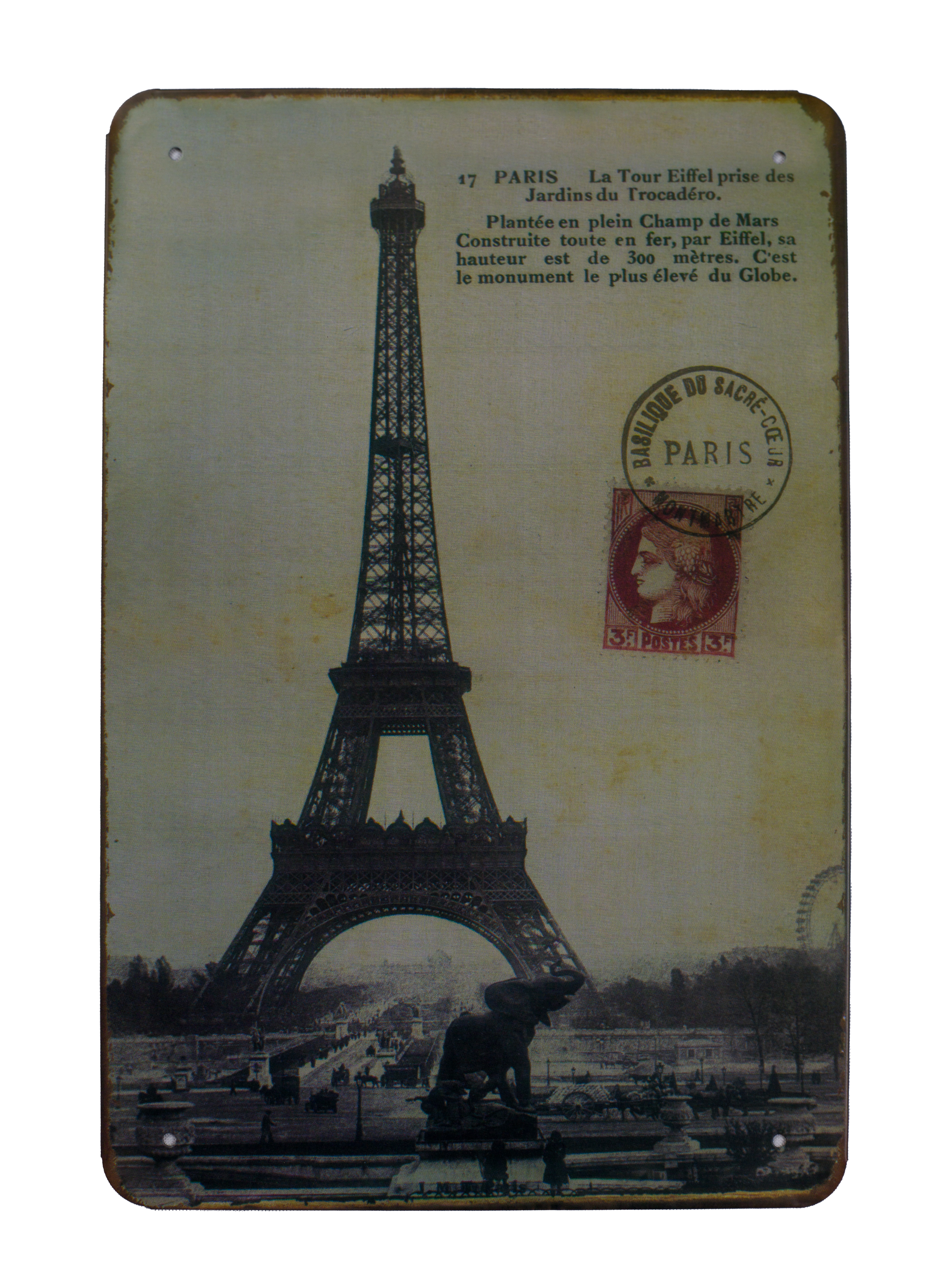 Табличка интерьерная Paris 20*30 см